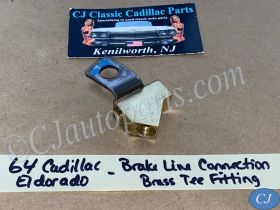 OEM  1958 1959 1960 1961 1962 1963 1964 1965 1966 1967 1968 Cadillac Deville Eldorado Fleetwood BRAKE LINE PIPE CONNECTION TEE TREE BRASS FITTING #1470275